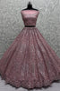 Lovely Pink Sequins Net Engagement Wear Lehenga Choli With Dupatta