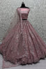 Lovely Pink Sequins Net Engagement Wear Lehenga Choli With Dupatta