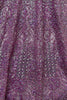 Precious Purple Zircon Work Net Bridesmaid Lehenga Choli With Dupatta