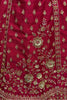 Precious Pink Embroidered Net Bridal Lehenga Choli With Double Dupatta