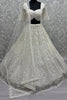 Beautiful White Thread Work Net Bridesmaid Lehenga Choli With Dupatta
