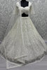 Beautiful White Thread Work Net Bridesmaid Lehenga Choli With Dupatta