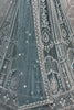Stunning Sky-Blue Pearl Work Net Bridesmaid Lehenga Choli With Dupatta