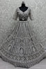 Fantastic Grey Sequins Net Party Wear Lehenga Choli With Dupatta