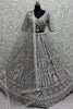 Fantastic Grey Sequins Net Party Wear Lehenga Choli With Dupatta