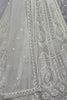 Winsome White Pearl Work Net Sangeet Wear Lehenga Choli With Dupatta
