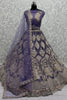 Fantastical Purple Multi-Thread Work Net Designer Lehenga Choli