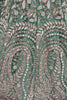 Bewitching Pista Green Sequins Net Designer Lehenga Choli