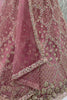 Marvelous Pink Zari Embroidered Net Bridesmaid Lehenga Choli