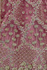 Marvelous Pink Zari Embroidered Net Bridesmaid Lehenga Choli
