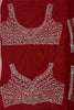Alluring Red Dori Work Net Bridal Lehenga Choli With Dupatta