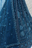 Gorgeous Blue Thread Work Net Reception Wear Lehenga Choli
