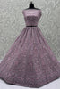 Alluring Pink Dori Embroidered Net Bridesmaid Lehenga Choli