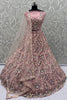 Winsome Pink Sequins Net Designer Lehenga Choli With Dupatta