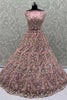 Winsome Pink Sequins Net Designer Lehenga Choli With Dupatta