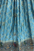 Wonderful Sky-Blue Zari Weaving Georgette Lehenga Choli With Dupatta