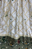 Artistic White Zari Weaving Georgette Wedding Lehenga Choli With Dupatta
