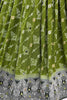 Glamorous Olive Green Zari Weaving Georgette Wedding Lehenga Choli With Dupatta