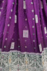 Beautiful Purple Zari Weaving Georgette Wedding Lehenga Choli With Dupatta