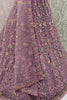 Unique Purple Zari Embroidered Net Bridesmaid Lehenga Choli With Dupatta
