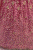 Fascinating Pink Sequins Net Engagement Wear Lehenga Choli With Dupatta