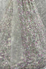 Attractive White Multi-Thread Work Net Reception Wear Lehenga Choli