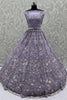Spectacular Purple Sequins Net Engagement Wear Lehenga Choli With Dupatta