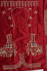 Lovely Red Dori Embroidered Silk Bridal Lehenga Choli With Double Dupatta