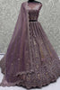Marvelous Purple Dori Work Net Designer Lehenga Choli With Dupatta