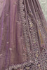 Marvelous Purple Dori Work Net Designer Lehenga Choli With Dupatta