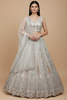 Bewitching White Sequins Net Wedding Lehenga Choli With Dupatta