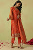 Beautiful Orange Sequins Organza Event Wear Pant Suit With Dupatta