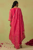 Ravishing Pink Sequins Organza Traditional Pant Suit With Dupatta