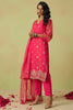 Ravishing Pink Sequins Organza Traditional Pant Suit With Dupatta