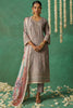 Beautiful Grey Thread Embroidered Organza Traditional Straight Suit