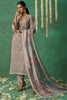 Precious Grey Thread Embroidered Organza Salwar Kameez With Dupatta