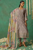 Attractive Grey Thread Work Organza Event Wear Salwar Kameez With Dupatta