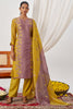 Elegant Yellow Mirror Work Organza Traditional Pant Suit With Dupatta