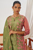 Superb Pink Patch Work Organza Festival Wear Straight Suit With Dupatta
