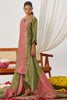 Wonderful Green Mirror Work Organza Straight Suit With Dupatta