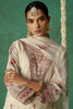 Lovely Off-White Embroidered Organza Pant Suit With Dupatta