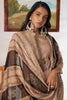 Outstanding Brown Thread Embroidered Organza Eid Special Pant Suit