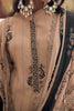 Outstanding Brown Thread Embroidered Organza Eid Special Pant Suit