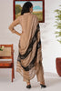 Outstanding Brown Thread Embroidered Organza Eid Special Pant Suit