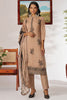 Outstanding Brown Thread Embroidered Organza Eid Special Pant Suit