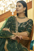 Spectacular Green Sequins Art Silk Mehendi Wear Lehenga Choli 