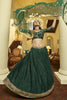Spectacular Green Sequins Art Silk Mehendi Wear Lehenga Choli 