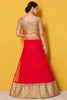 Adorable Red Sequins Art Silk Wedding Lehenga Choli With Dupatta