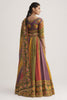 Beautiful Multi-Color Floral Printed Organza Traditional Lehenga Choli