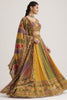 Beautiful Multi-Color Floral Printed Organza Traditional Lehenga Choli